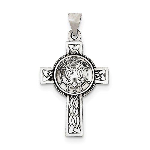 Algopix Similar Product 8 - US Army Sterling Silver Cross Pendant