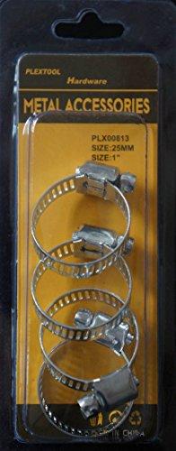 Algopix Similar Product 4 - Plextool Hose Clamp 1 4pcsPK 24