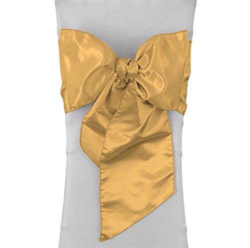 Algopix Similar Product 4 - LA Linen Pack10 Bridal Satin Chair