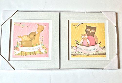 Algopix Similar Product 8 - Oopsy Daisy 2pc 10x10 Wall Art Owl