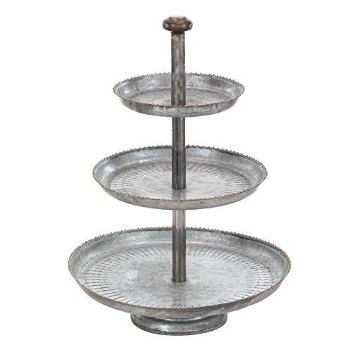 Algopix Similar Product 18 - Benzara Savanah 3 Tier Fruit Cake Stand