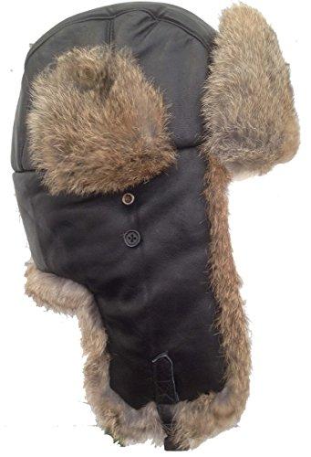Algopix Similar Product 4 - Brown Real Sheepskin Tan Rabbit Fur