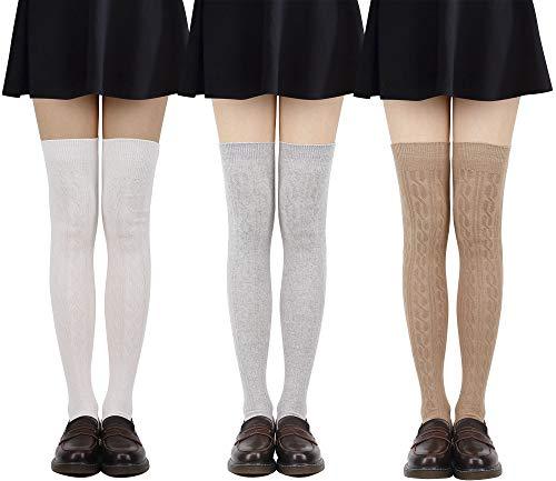 Algopix Similar Product 9 - Leg Warmers Womens Over the Knee High