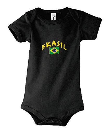 Algopix Similar Product 7 - Brasil infant soccer bodysuit 03