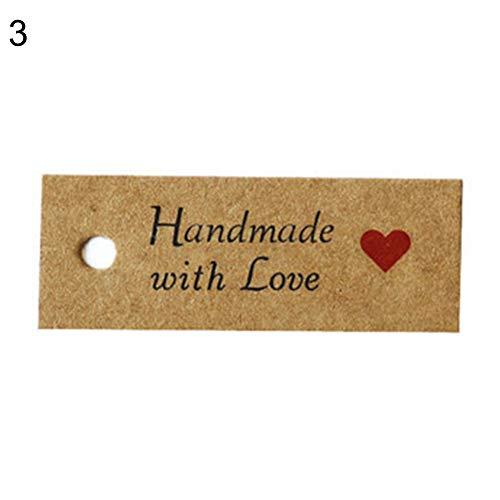 Algopix Similar Product 19 - bjduck99 100Pcs DIY Kraft Paper Thank