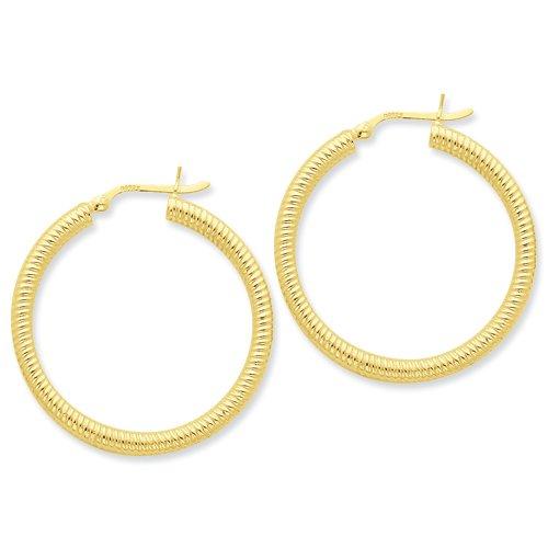 Algopix Similar Product 18 - Sterling Silver Goldflashed Ribbed