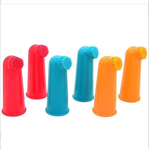 Algopix Similar Product 12 - Pet Cat and Dog Soft Finger Toothbrush