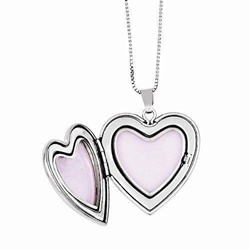 Algopix Similar Product 11 - Sterling Silver Diamond Polished Satin