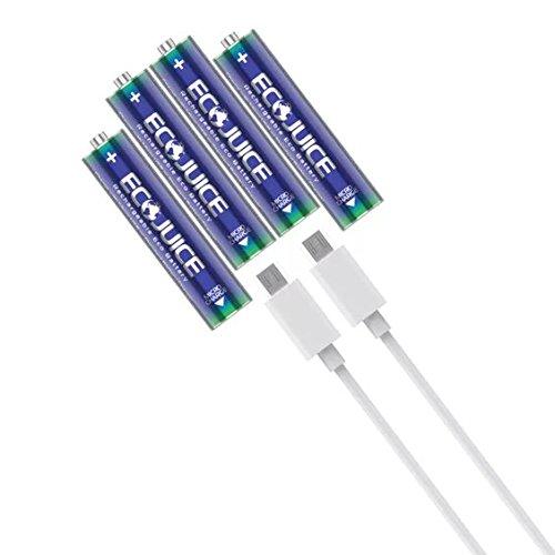 Algopix Similar Product 16 - AAA Rechargeable Batteries Micro USB