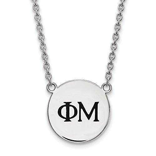Algopix Similar Product 11 - LogoArt Phi Mu Small Enameled Pendant