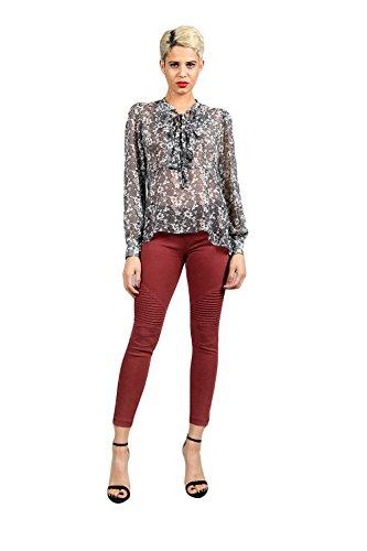 Algopix Similar Product 11 - BEULAH OP7019 moto jeggings