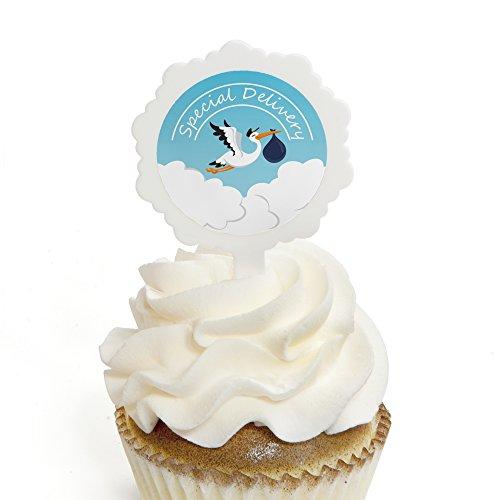 Algopix Similar Product 4 - Boy Special Delivery  Cupcake Picks