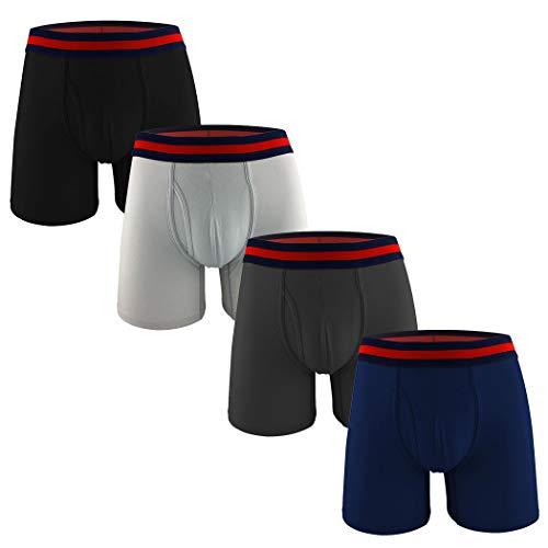 Algopix Similar Product 6 - Mens Cotton Classic Pouch Boxer Briefs