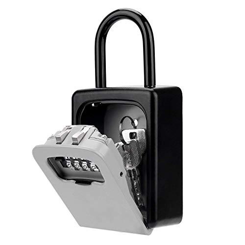 Algopix Similar Product 16 - Key Lock Box 4 Digit Combination Lock