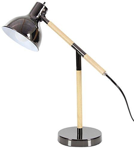 Algopix Similar Product 19 - Benzara Chic Metal Wood Task Lamp