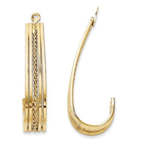 Algopix Similar Product 2 - 14k Yellow Gold Polished JHoop