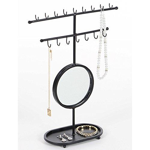 Algopix Similar Product 14 - Benzara Groovy Black Mirror Jewelry