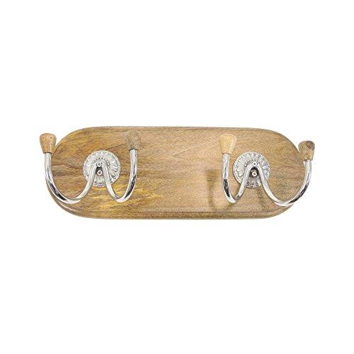 Algopix Similar Product 11 - Benzara Appealing Wood Metal Hook