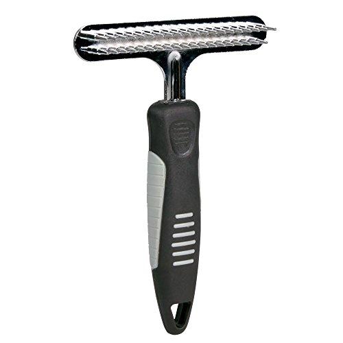 Algopix Similar Product 13 - Metal Dog Grooming Rake 2 Rows Fine