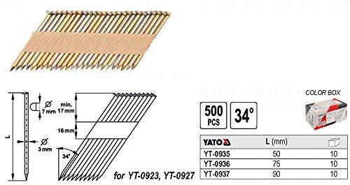 Algopix Similar Product 9 - Yato yt-0935 – Nails 34 x 50 x 3 mm
