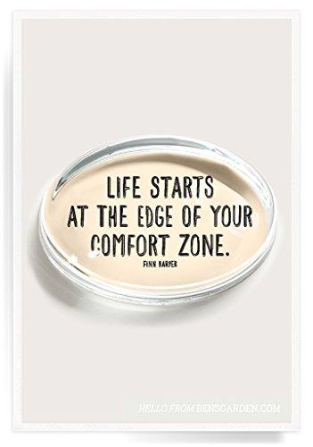 Algopix Similar Product 9 - Life Starts At The Edge Crystal Oval