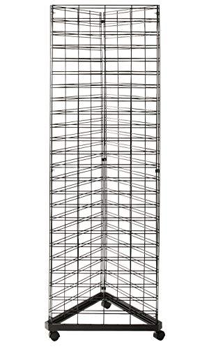 Algopix Similar Product 19 - Black Triangle Slat Grid Tower with