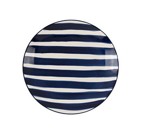 Algopix Similar Product 20 - Shiraleah Belmar Lunch Plate, Blue