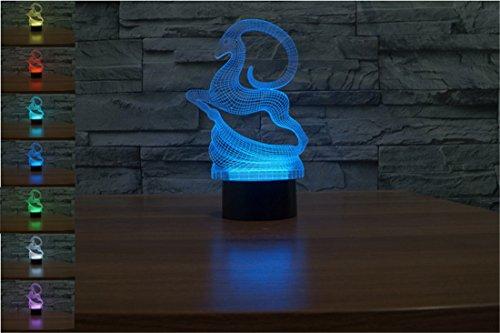 Algopix Similar Product 3 - YBest Deer 3D Optical Illusion LED Desk