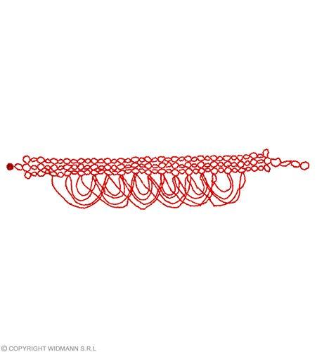 Algopix Similar Product 5 - Red Beaded Chokers Accessory For 20s