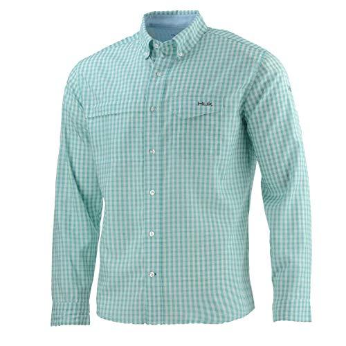 Algopix Similar Product 19 - Huk Mens Tide Point Woven Plaid Long