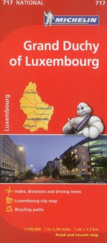 Algopix Similar Product 6 - Michelin Luxembourg Grand Duchy Map