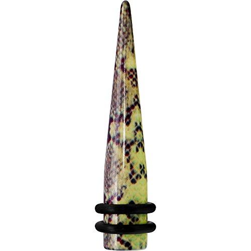 Algopix Similar Product 19 - Body Candy 00 Gauge Green Snake Skin