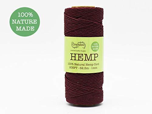Algopix Similar Product 13 - Crafasso Hemp Twine Cord Spool 205ft