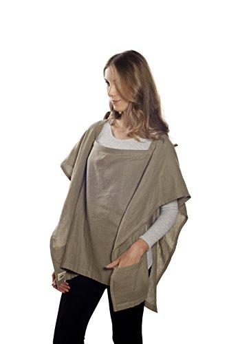 Algopix Similar Product 5 - Poncho Baby Nursing Cover, Square Olive