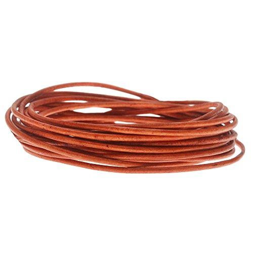 Algopix Similar Product 16 - Genuine Leather Cord Round 15mm by