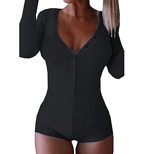 Algopix Similar Product 5 - Womens Long Sleeve Bodysuit Polyester