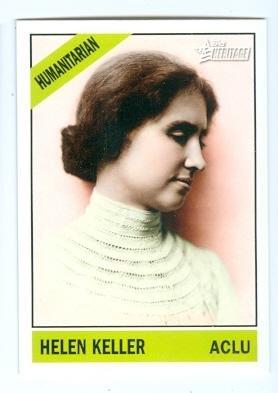 Algopix Similar Product 12 - Helen Keller trading card Blind Deaf