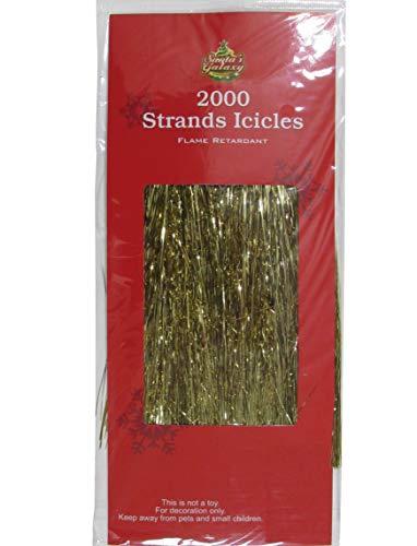 Algopix Similar Product 16 - Holiday Basics 18 Gold Tinsel Icicle