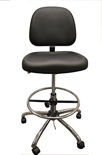Algopix Similar Product 15 - Deluxe Black ESD PU Stool Comfortable