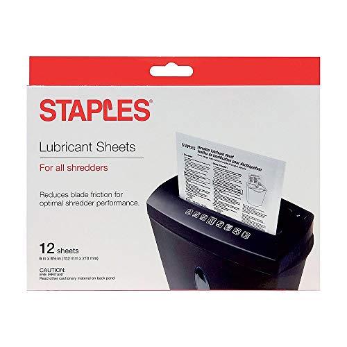 Algopix Similar Product 9 - Staples Shredder Lubricant Sheets