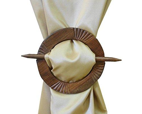 Algopix Similar Product 16 - Europatex Brooch Tieback, 6-Inch, Brown