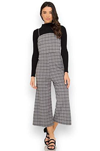 Algopix Similar Product 5 - She + Sky Plaid Cami Sleeveless Jumpsuit