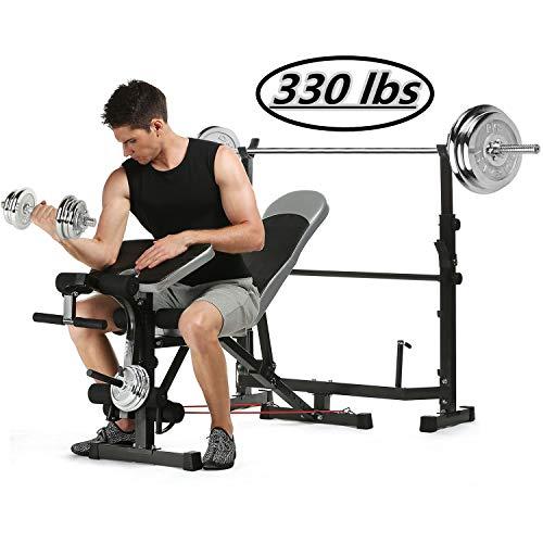Algopix Similar Product 6 - Kepteen 330lbs Adjustable Olympic