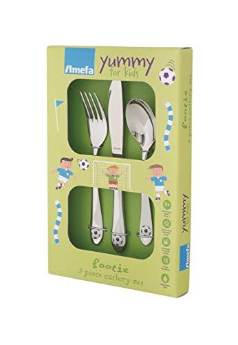 Algopix Similar Product 3 - Amefa 3 Piece Kids Flatware Set Soccer