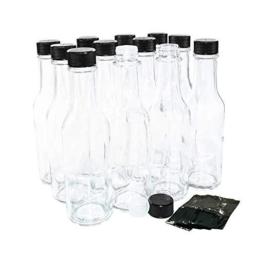 Algopix Similar Product 10 - 12 pack 5 oz Clear Glass Hot Sauce