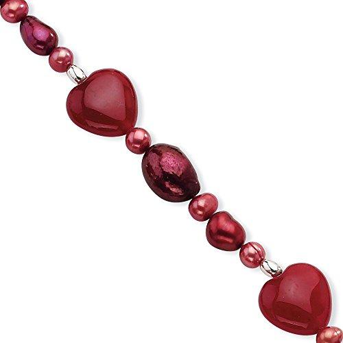 Algopix Similar Product 5 - Sterling Silver 75in Red Gemstone
