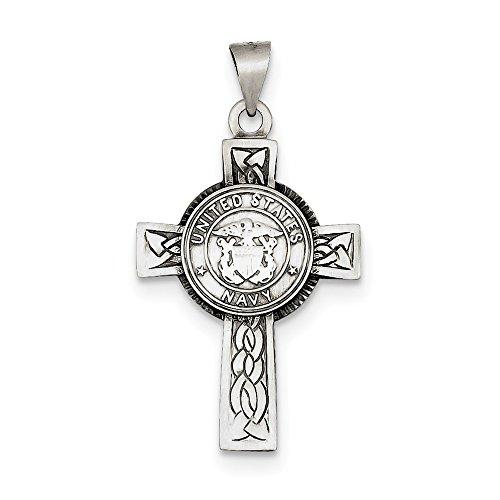 Algopix Similar Product 7 - US Navy Sterling Silver Cross Pendant