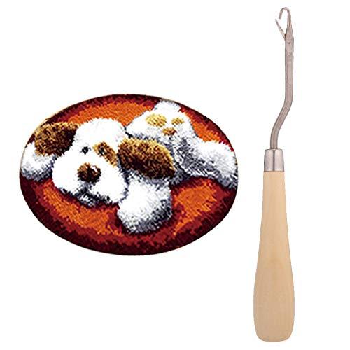 Algopix Similar Product 10 - Baosity Latch Hook Rug Kits DIY Dog