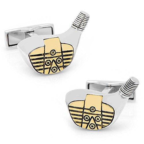 Algopix Similar Product 14 - Sterling Vintage Golf Driver Cufflinks