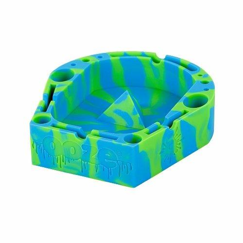 Algopix Similar Product 7 - Ooze Blue/Green Silicone Premium Ashtray